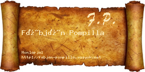 Fábján Pompilla névjegykártya
